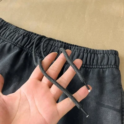 Штаны Balenciaga Elastic Waistband Drawstring "Black" фото № 7