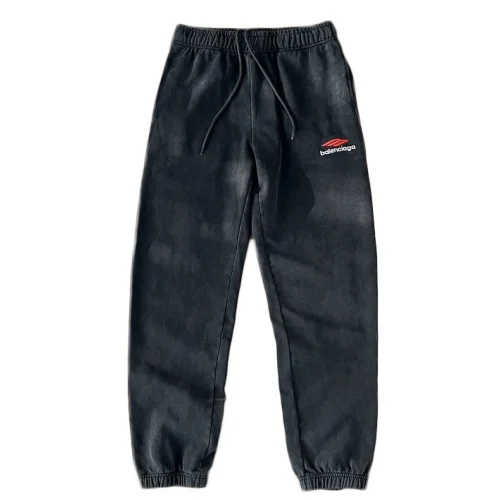 Штаны Balenciaga Elastic Waistband Drawstring "Black"