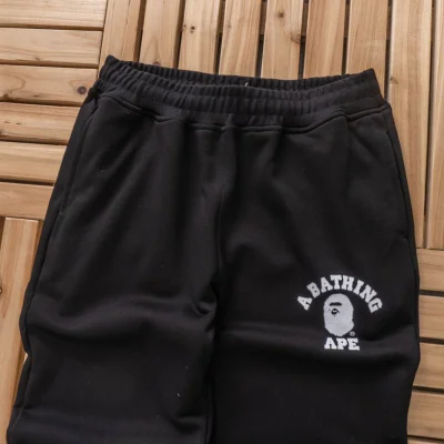 Спортивные штаны Bape Small Logo With Inscription "Black" фото № 6