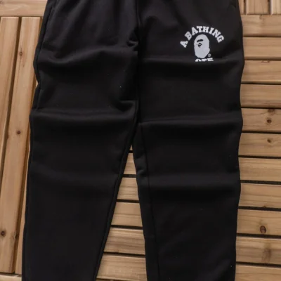 Спортивные штаны Bape Small Logo With Inscription "Black" фото № 7