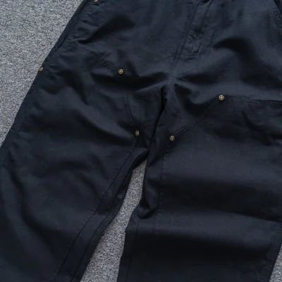 Штаны Carhartt Classic With Buttons "Black/Blue" фото № 7