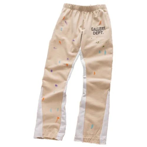 Штаны Gallery Dept Stained "Beige/White"