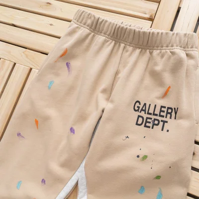 Штаны Gallery Dept Stained "Beige/White" фото № 3