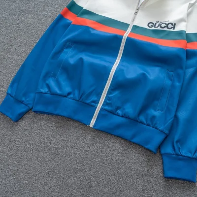 Олимпийка Gucci Original With Logo "Blue/White" фото № 7