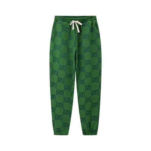 Штаны Gucci Print Of Intertwined Letters "Green"