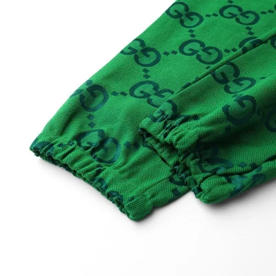 Штаны Gucci Print Of Intertwined Letters "Green" фото № 5 Штаны Gucci Print Of Intertwined Letters "Green" фото № 5