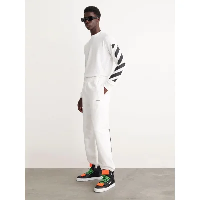 Штаны Off White Zebra Stripes "White" фото № 6