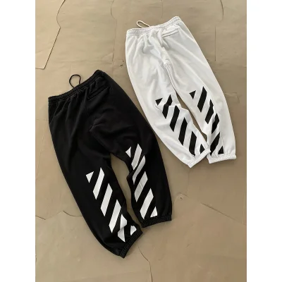 Штаны Off White Zebra Stripes "White" фото № 5