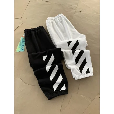 Штаны Off White Zebra Stripes "White" фото № 4