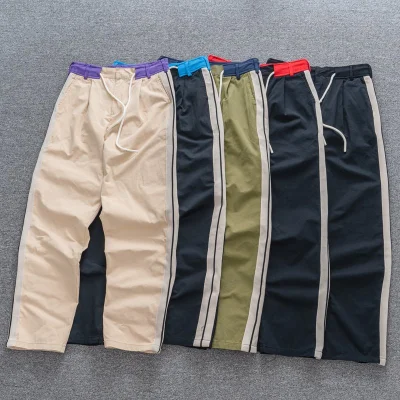 Штаны Palm Angels With Stripes On Shoelaces "Black/Red" фото № 5