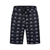 Шорты Balenciaga Plain With Repeating Logo Along "Black"