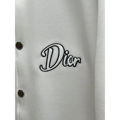 Бомбер Christian Dior Varsity Logo "White" фото № 3