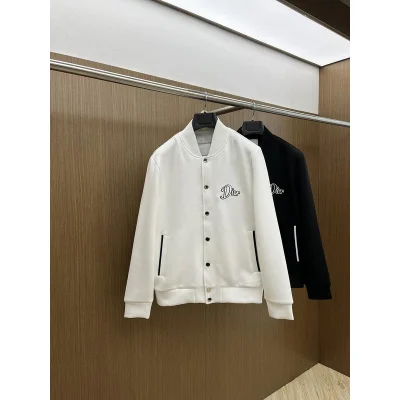 Бомбер Christian Dior Varsity Logo "White" фото № 2