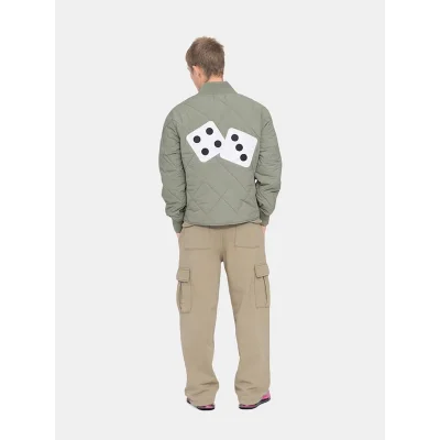Бомбер Stussy Dice Print "Gray" фото № 6