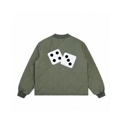 Бомбер Stussy Dice "Green/Gray" фото № 2