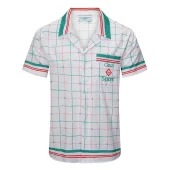 Рубашка Casablanca Colorful Squares And Edge Stripes "White"