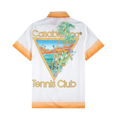 Рубашка Casablanca Palm Trees And Cactus Print "White" фото № 2