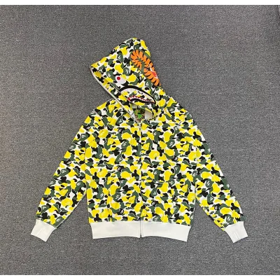 Худи A Bathing Ape Spotted With Hood ZIP "Green/Yellow" фото № 7