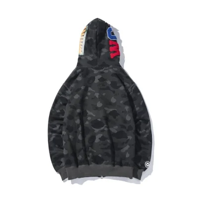 Худи A Bathing Ape Spotted With Creative Hood ZIP "Gray" фото № 2