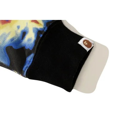 Худи A Bathing Ape Colored Streaks Shark Zip "Black, Yellow" фото № 4