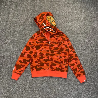 Худи A Bathing Ape Hood Mask ZIP "Orange" фото № 3