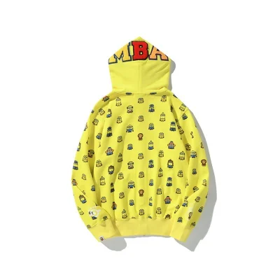 Худи A Bathung Ape Minions Face On Hood Zip "Yellow" фото № 2
