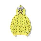 Худи A Bathung Ape Minions Face On Hood Zip "Yellow"