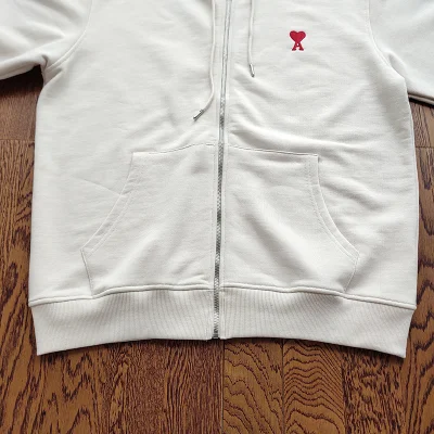 Худи Amiri Small Brand Logo ZIP "White" фото № 5