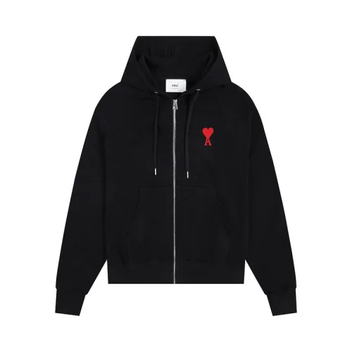 Худи Amiri Heart And Letter — Logo ZIP "Black"