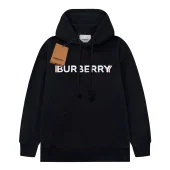 Худи Burberry Frontside Central Contrast Black Logo "Black"