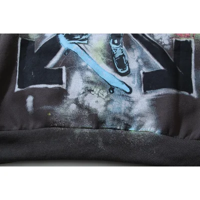 Худи Four Caccus X Off White Having Gained Wings "Gray" фото № 2