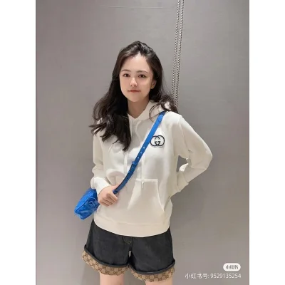 Худи Gucci Crossed Letters G "White" фото № 8