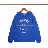Худи Gucci Large Inscription Above The Brand Logo "Blue"