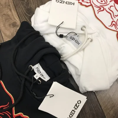 Худи Kenzo With A Bright Brand Logo "White" фото № 3 Худи Kenzo With A Bright Brand Logo "White" фото № 3