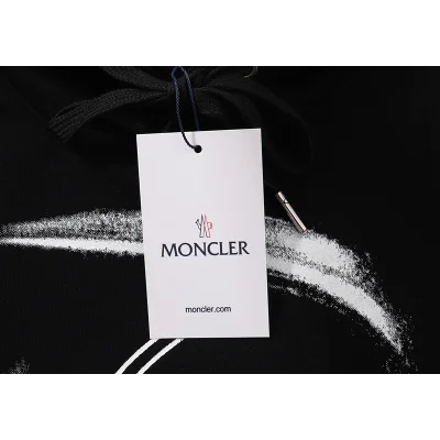 Худи Moncler Half Logo "Black" фото № 9