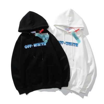 Худи Off White With Logo And Brand Name "White" фото № 3