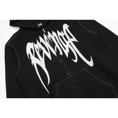Худи Revenge Contrast Seam "Black" фото № 5