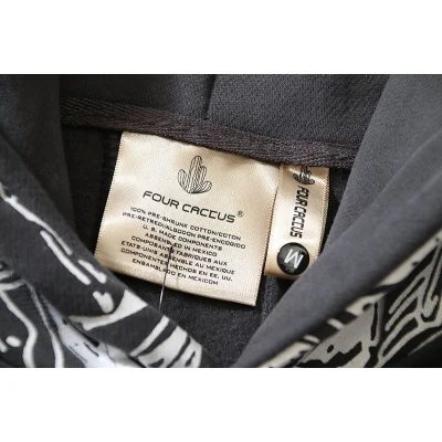 Худи RRR123 X Four Caccus Buried With Him In Baptism "Gray" фото № 7