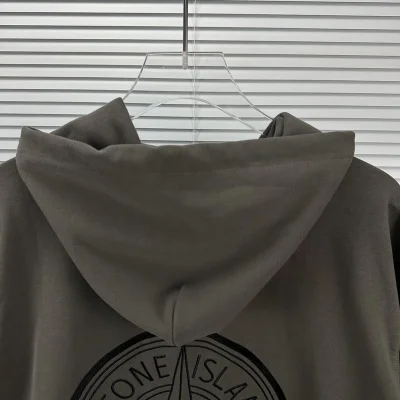 Худи Stone Island With Logo Brand - ZIP "Gray" фото № 6 Худи Stone Island With Logo Brand - ZIP "Gray" фото № 6