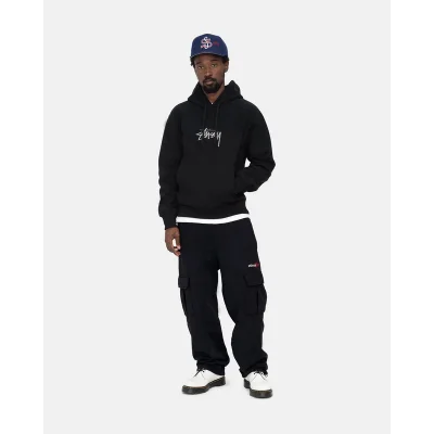 Худи Stussy Logo In The Center "Black" фото № 2
