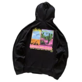 Худи Stussy Colorful Scenery Print "Black/Pink"