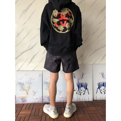 Худи Stussy Circle With Logo Letter And Leaves "Black" фото № 9