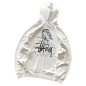 Худи Stussy Woman And Logo "White"
