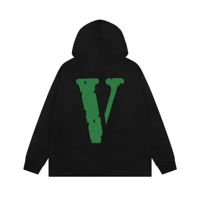 Худи Vlone Text With Green Letter V "Black" фото № 2