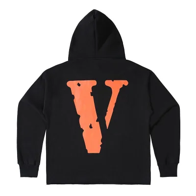 Худи Vlone Simple Orange-V-Lone "Black" фото № 2