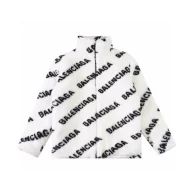 Куртка Balenciaga Plush With Logo "White"
