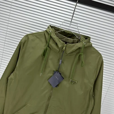 Ветровка Prada Solid Color With Logo "Green" фото № 6