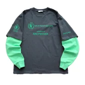 Лонгслив Balenciaga Wheat Wreath Coat of Arms "Green"