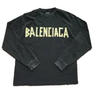 Лонгслив Balenciaga With Yellow Logo