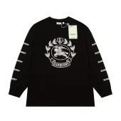Лонгслив Burberry Text Logo On The Sleeves "Black"